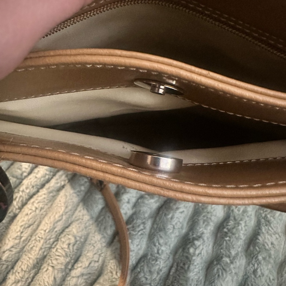 Lancaster Paris Tan Leather Women's Bag/Backpack - Picture 7 of 8
